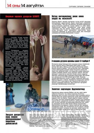 МИНИЙ ДОРНОД сэтгүүлээс улиран одож буй 2014 оны Дорнодчуудын  14 амжилт ба 14 азгүйтлийг нэрлэж байна.  МИНИЙ ДОРНОД сэтгүүлээс улиран одож буй 2014 оны Дорнодчуудын  14 амжилт ба 14 азгүйтлийг нэрлэж байна.