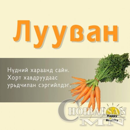 Хамгийн олдоцтой  хүнсний ногоо болон жимсний ашиг тус 