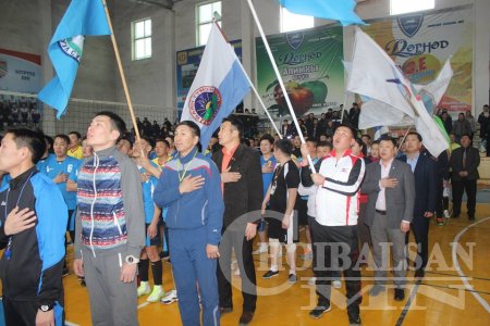 Сумдын волейболын лигийн тэмцээний нээлт