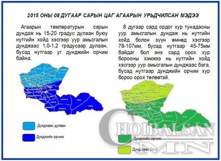 Энэ зун манай аймагт цаг агаар ямар байх вэ?