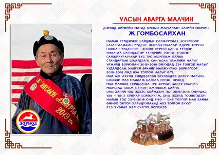 Дорнод аймгаас улсын аварга малчин 4, аварга тариаланч 1 тодорлоо